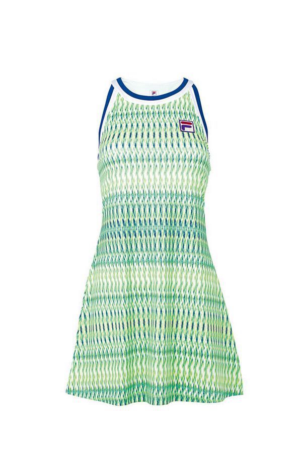 Fila Šaty Damske Zelene / Modre / Biele - Acqua Sole Halter Vypredaj - Slovakia 83254-EYQF